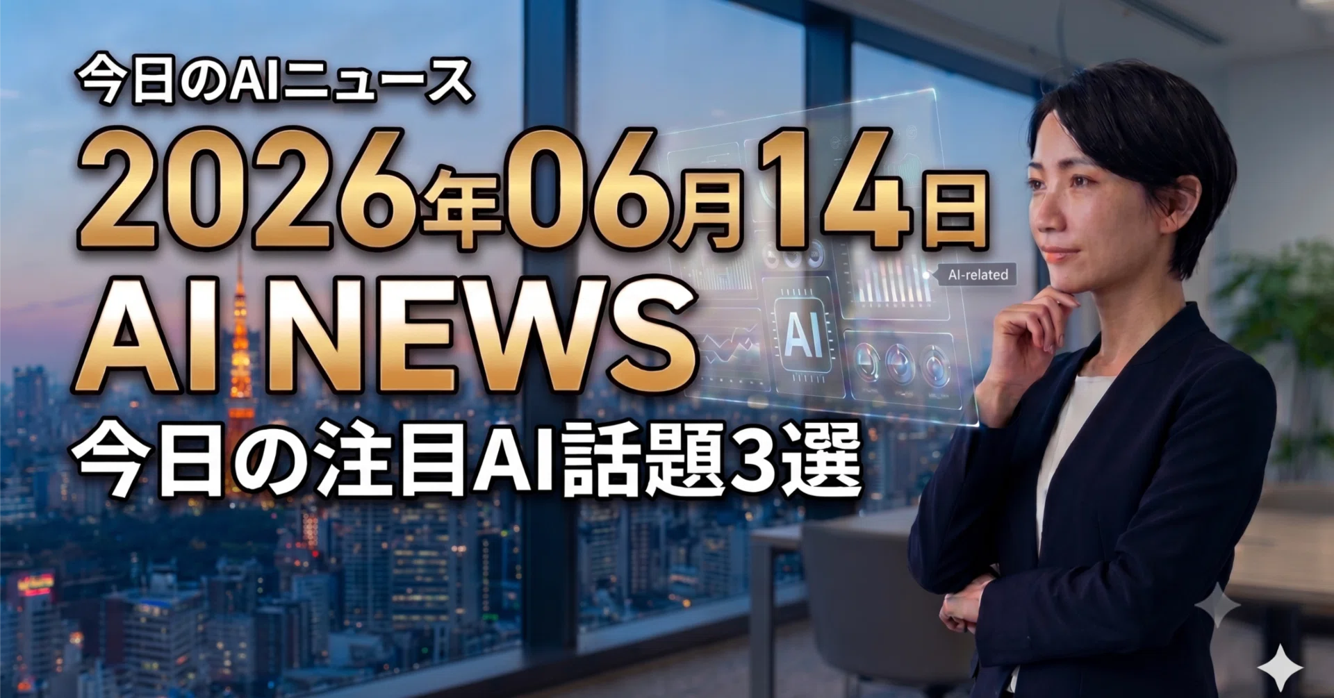 今日のAIニュース｜2026年06月14日｜AIラバー