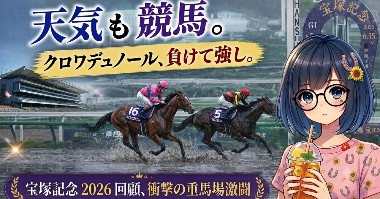 🏆【宝塚記念・回顧】直前の雨でパズルが激変…！完敗、でも私の軸馬は