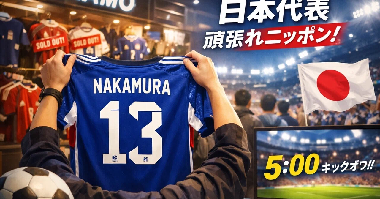 いよいよ始まるワールドカップ！背番号13・中村敬斗のユニフォームを