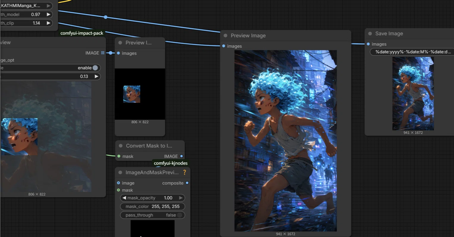AI】【自分の絵の学習データ参照でショートアニメ作っていく】【SDXL