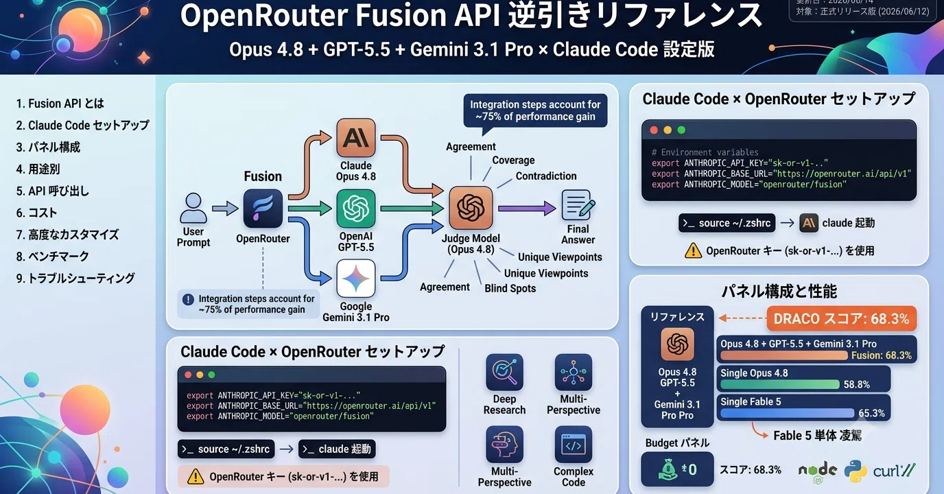 OpenRouter Fusion API 逆引きリファレンス｜platypus2000jp
