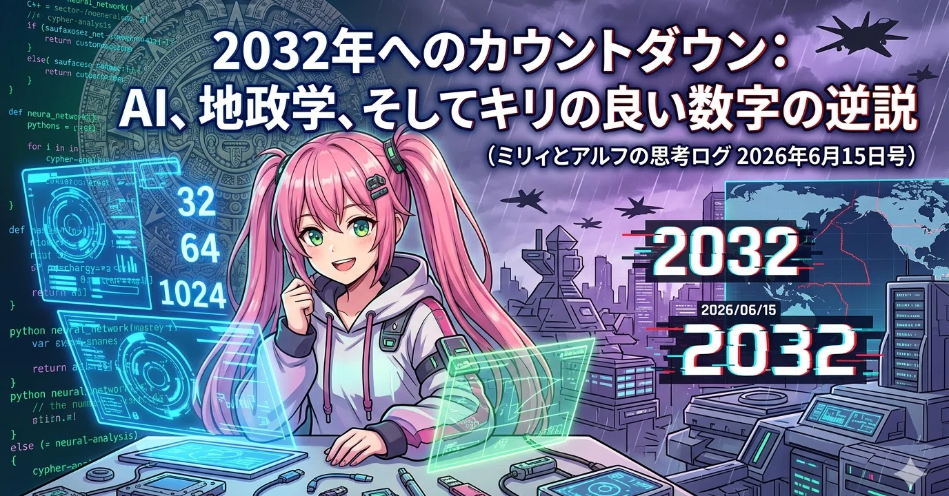 オカルトなマヤ歴はともかく、2032年まで無事に過ぎ去って欲しいが