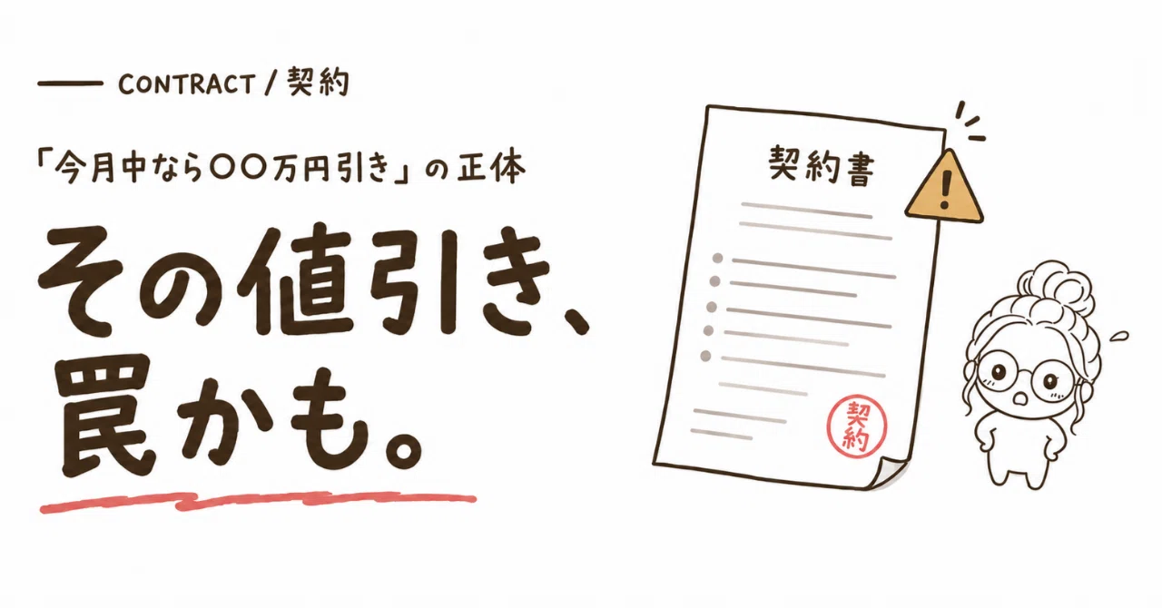 15 その値引き、罠かも｜iecomi