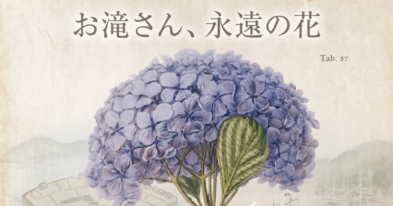あじさいを世界的ブームへ導いたのは、あのシーボルト！そしてお滝さん