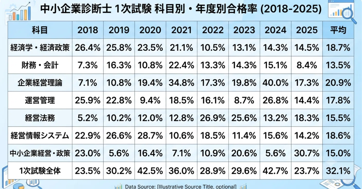 スマホだけ】中小企業診断士1次試験を9ヶ月・447時間で一発合格した