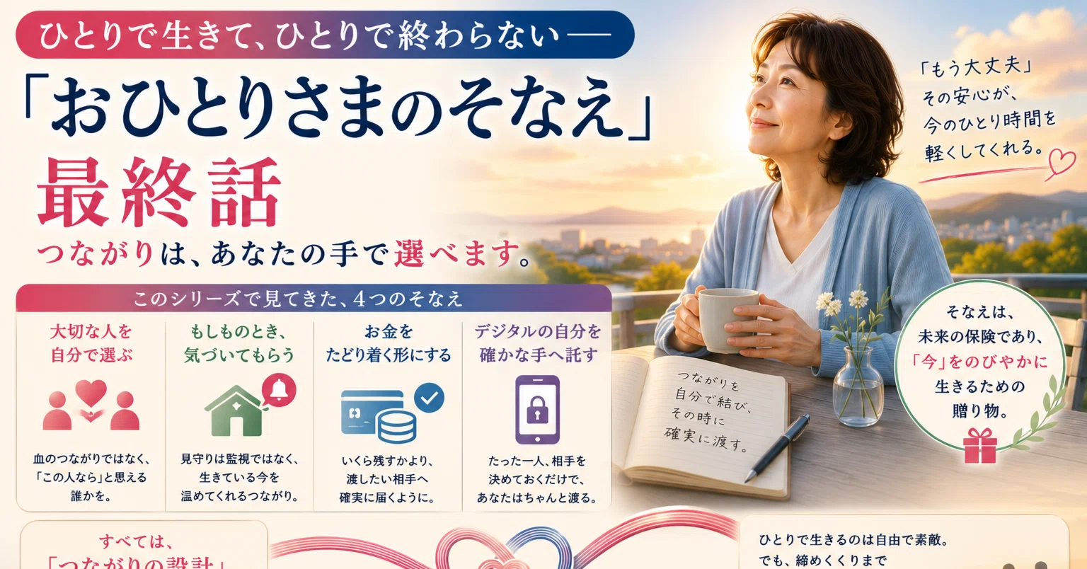 シリーズⅧ｜最終回｜ひとりで生きて、ひとりで終わらない 