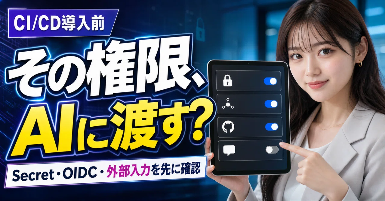 Claude Code / Copilot / CodexをCI/CDに入れる前に見る権限・Secret・外部入力チェック｜おたま｜少人数で ...