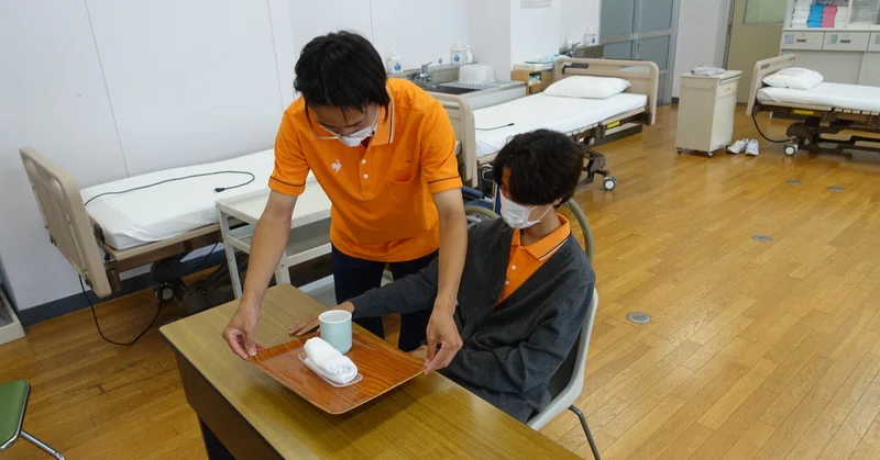 福祉系列２年生　実習の授業を頑張っています⑥
