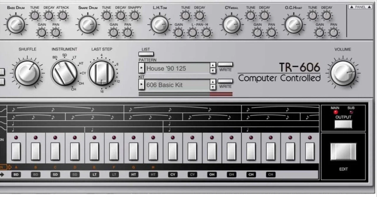 Roland TR-606 セール！「失敗作」が名機になった606の音をソフトで