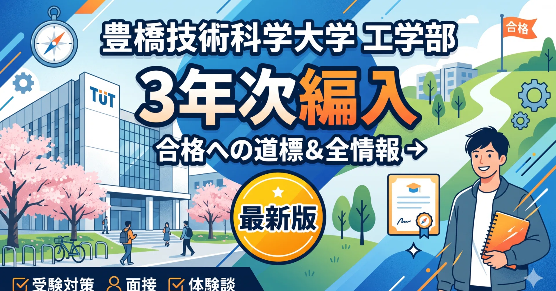 豊橋技術科学大学工学部3年次編入試験 合格体験記｜試験内容・対策方法