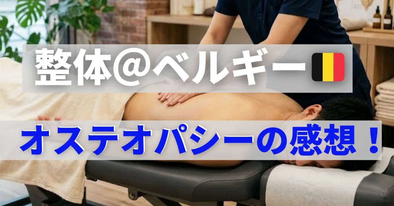 ベルギーで整体💆（オステオパシー）に行ってみた｜Naoya Yamada