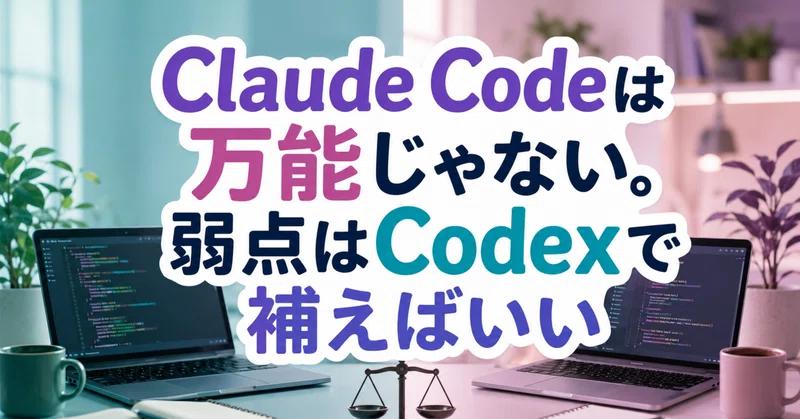 CodexとClaude Code、両方使ってわかった本当の使い分け