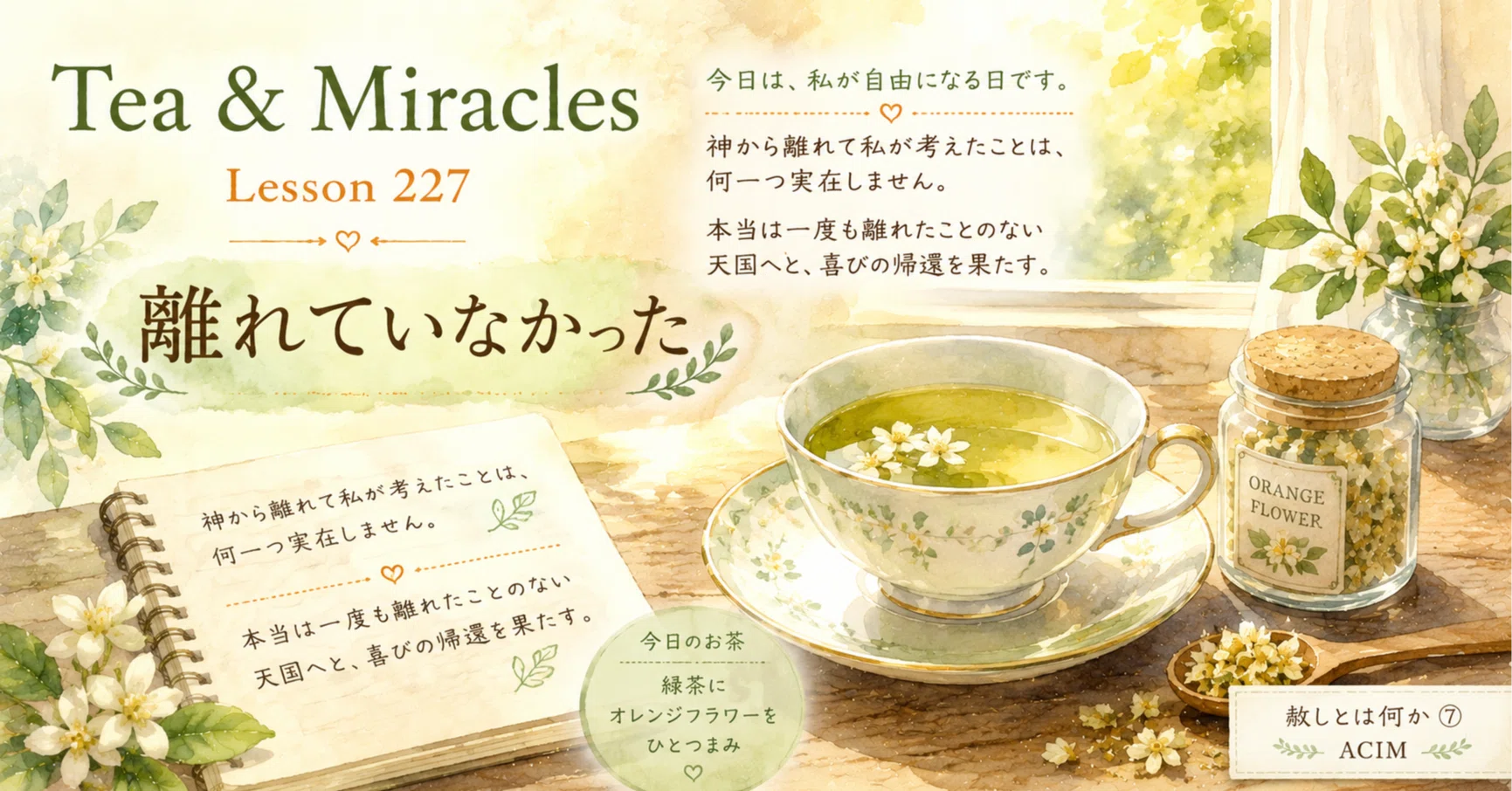 We Were Never Apart_Tea & Miracles | Lesson 227｜しばたみか｜Tea