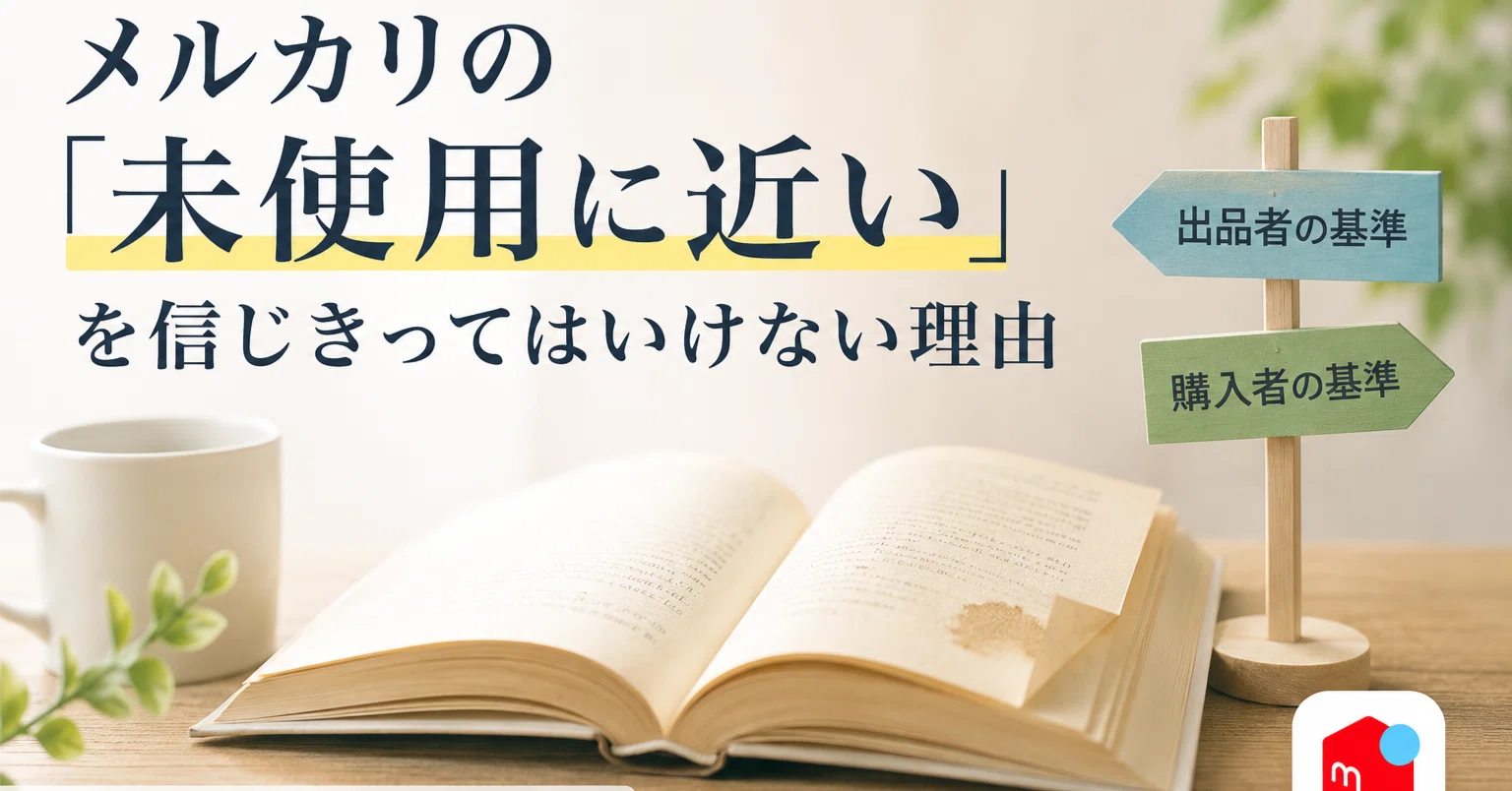 メルカリの「未使用に近い」を信じきってはいけない理由｜梶田和磨 