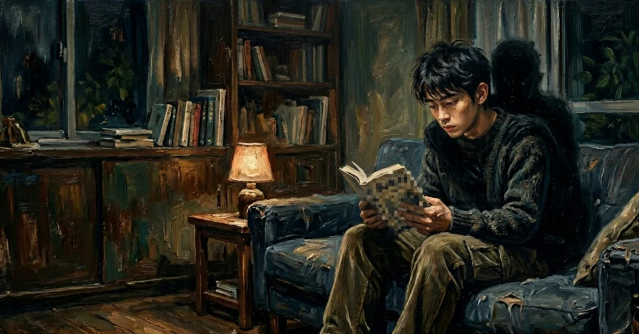 掌篇小説】読書家の不安｜タイラヒロ