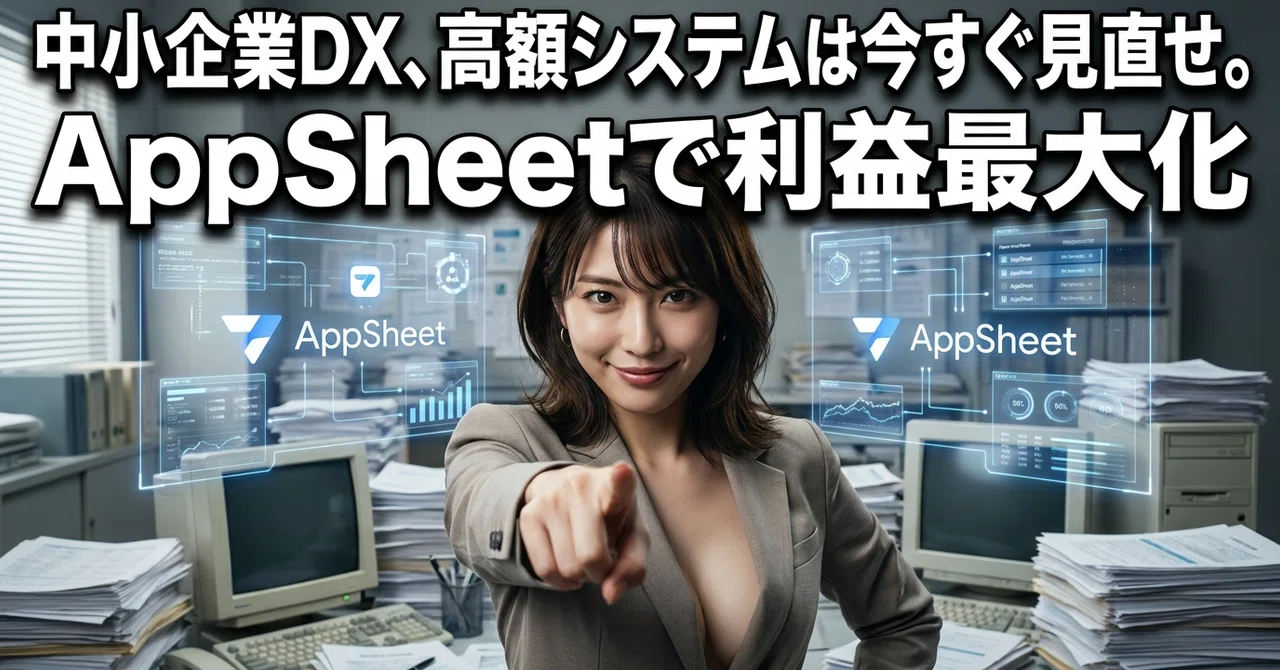 SME DX: Rethink Expensive Systems Now. Maximize Profits with AppSheet ...