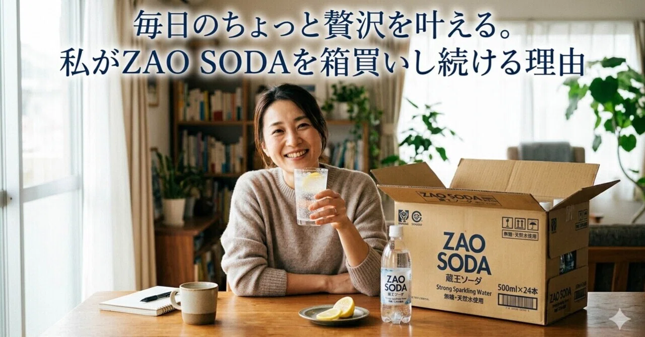 【専用】soda様 毎日の「ちょっと贅沢」を叶える。私がZAO SODAを箱買いし続ける理由
