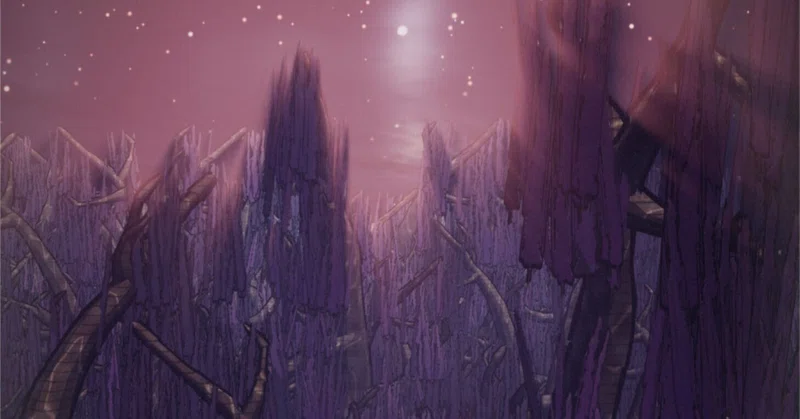 Rogue Reignsの風景 — 古代の藤の森と墨絵・クワハラの表現