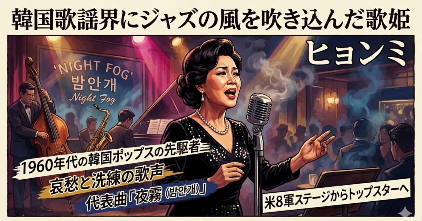 韓国歌謡界にジャズの風を吹き込んだ歌姫 ヒョンミ｜studying_korean