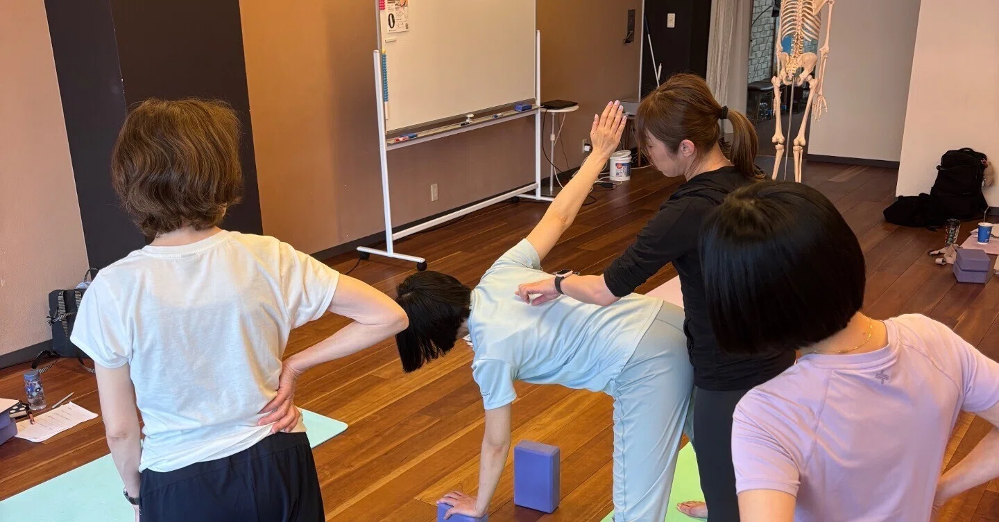 指導練習をしている様子