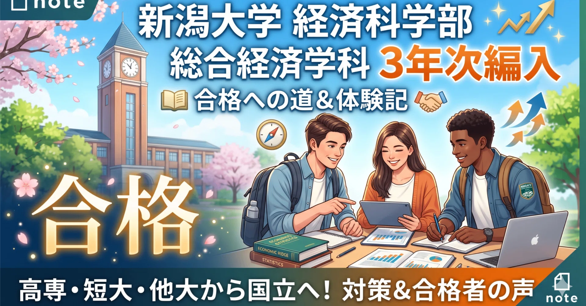 新潟大学経済科学部3年次編入試験 合格体験記｜試験内容・対策方法 