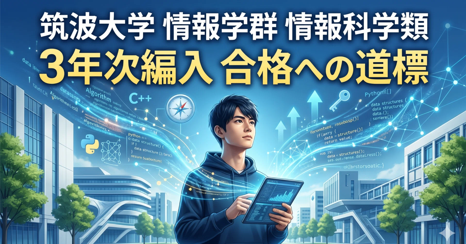 筑波大学情報学群情報科学類3年次編入試験 合格体験記｜試験内容・対策
