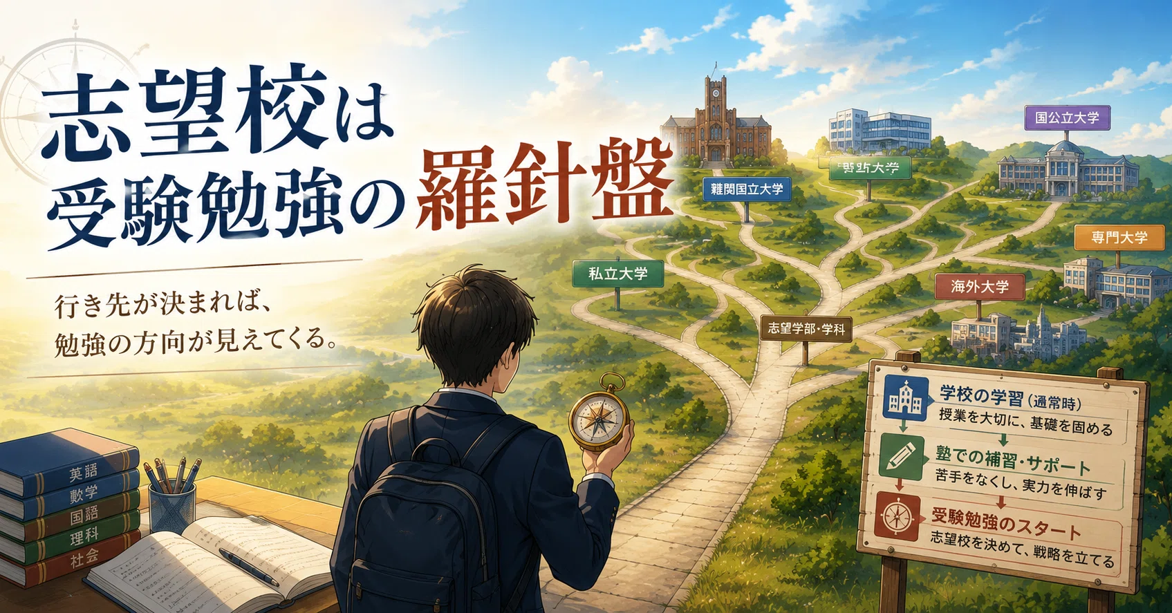 志望校は受験勉強の羅針盤｜ドゥーニャ