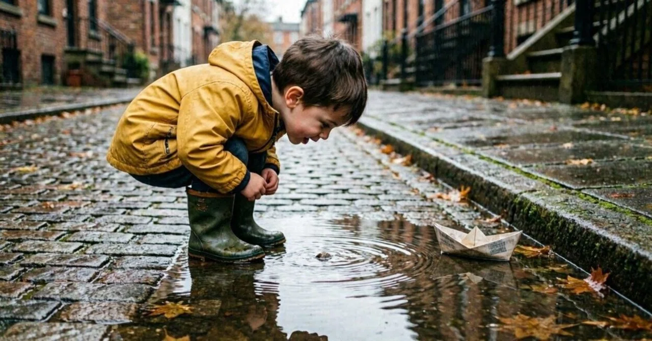 詩 ： 水鏡のような水溜まりを走り抜け｜草笛螢夢（くさぶえけむ）