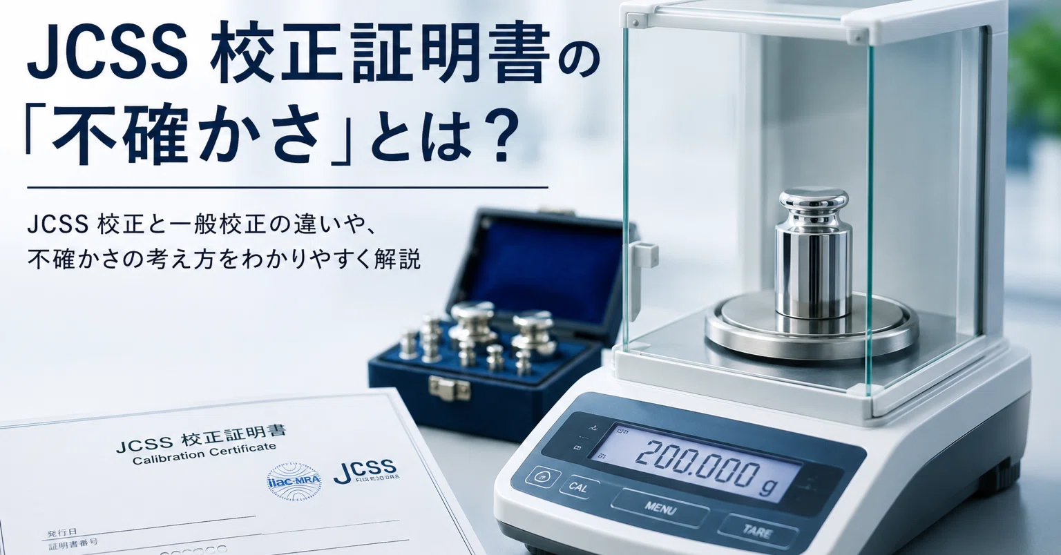 JCSS校正証明書の「不確かさ」とは？｜恵藤計器㈱