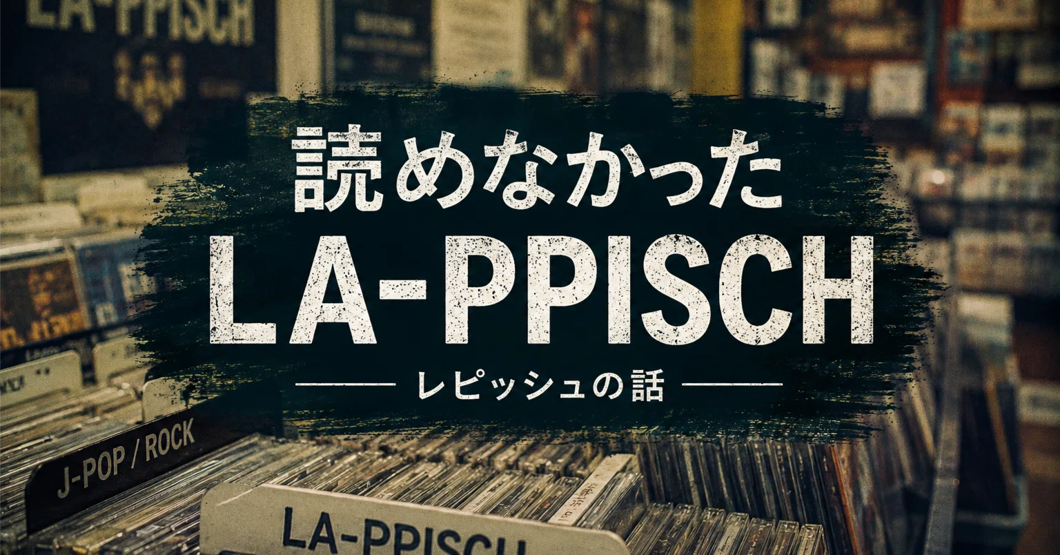 読めなかったLA-PPISCH｜音楽のあとがき