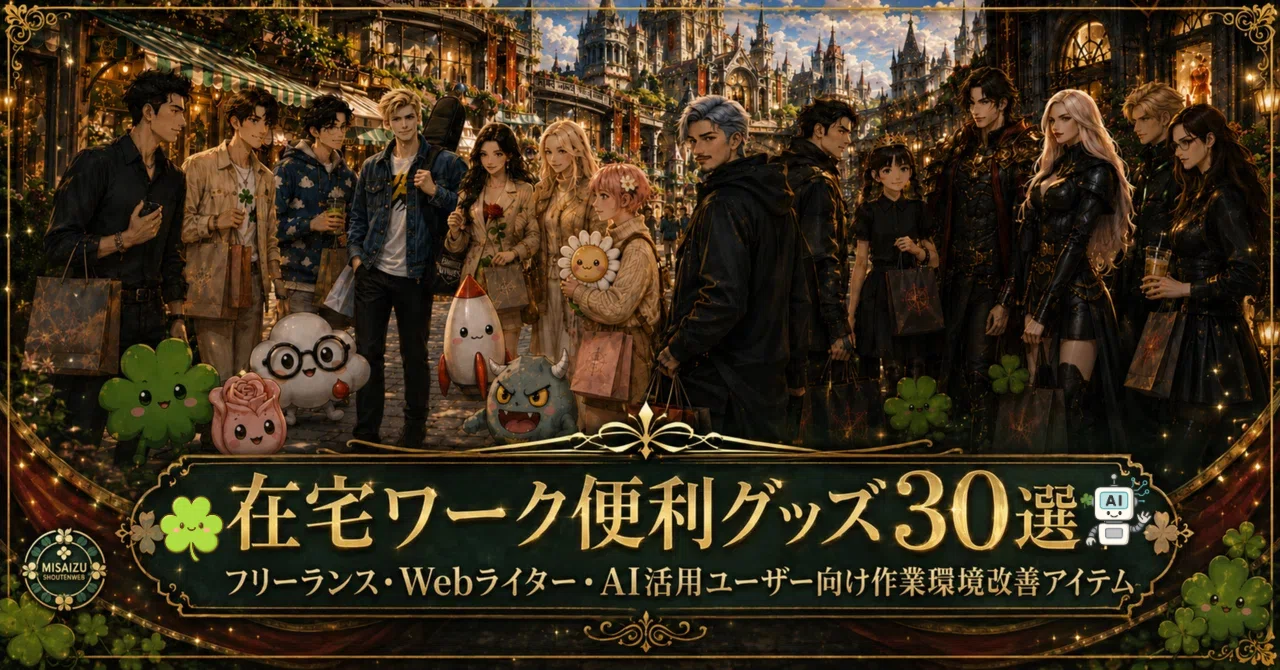 在宅ワーク便利グッズ30選｜フリーランス・Webライター・AI活用 