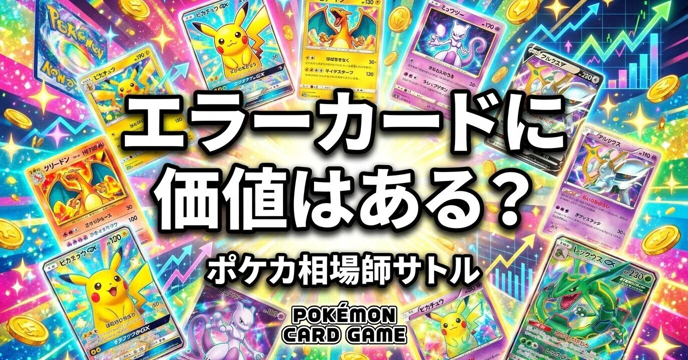 ポケカ エラーカードに価値はある？プレミアがつく仕組みと、見分け方