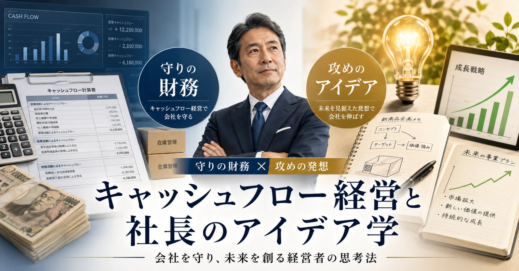 キャッシュフロー経営と社長のアイデア学｜アップ経営コンサルタント