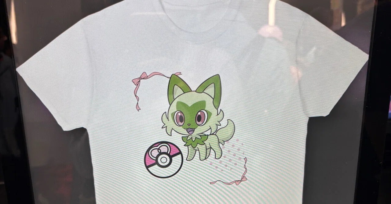 I tried making an original T-shirt at the Pokémon Design Lab!｜ひなな
