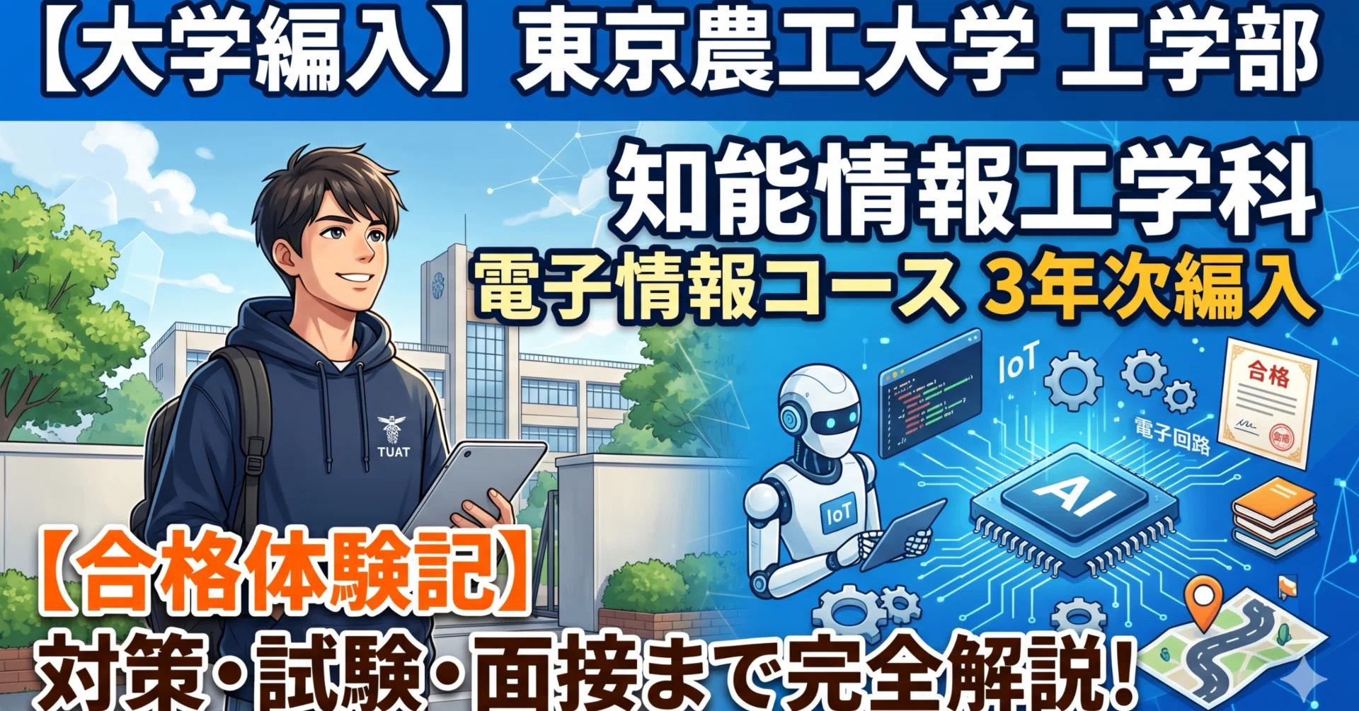 私の理工学部合格作戦'95 東京農工大学工学部3年次編入試験 合格体験記｜試験内容・対策方法