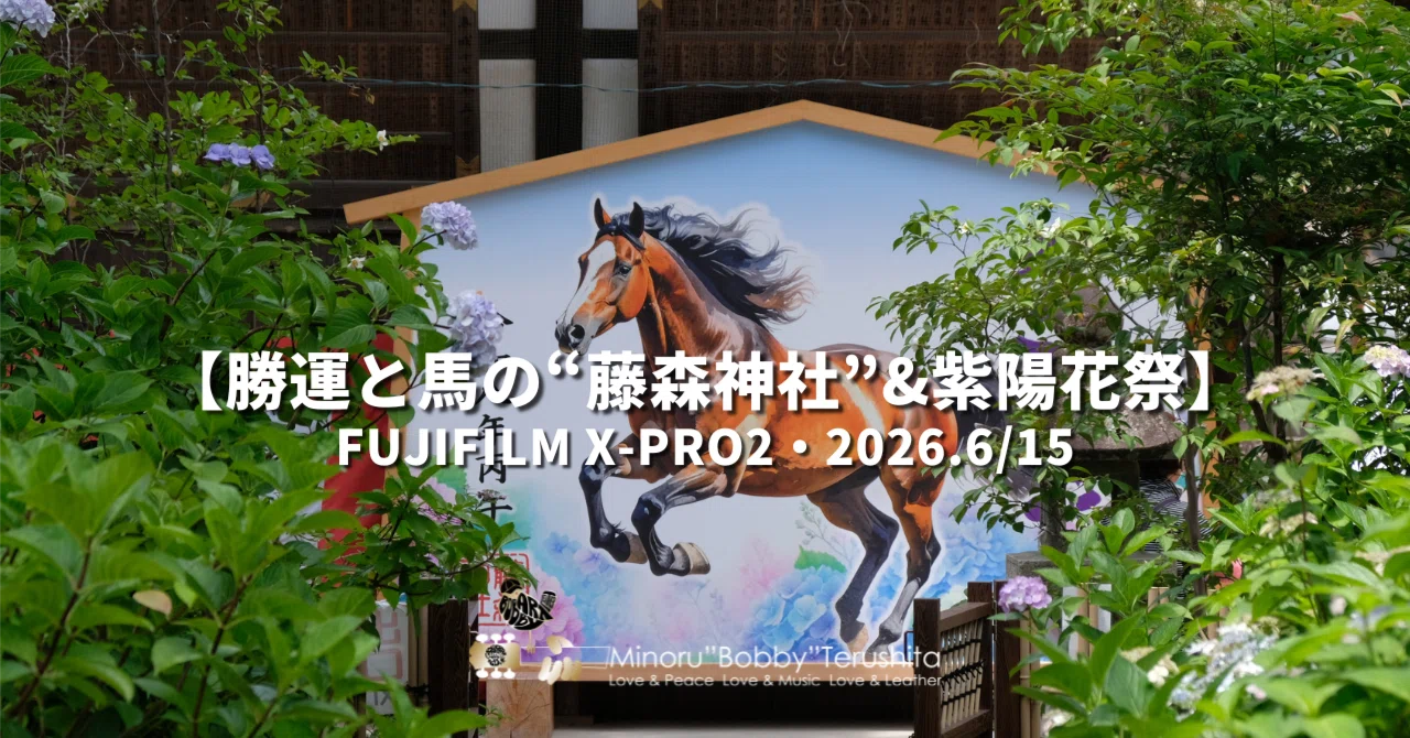 🏇勝運と馬の“藤森神社”⛩️&紫陽花祭📷FUJIFILM X-Pro2・2026.6/15