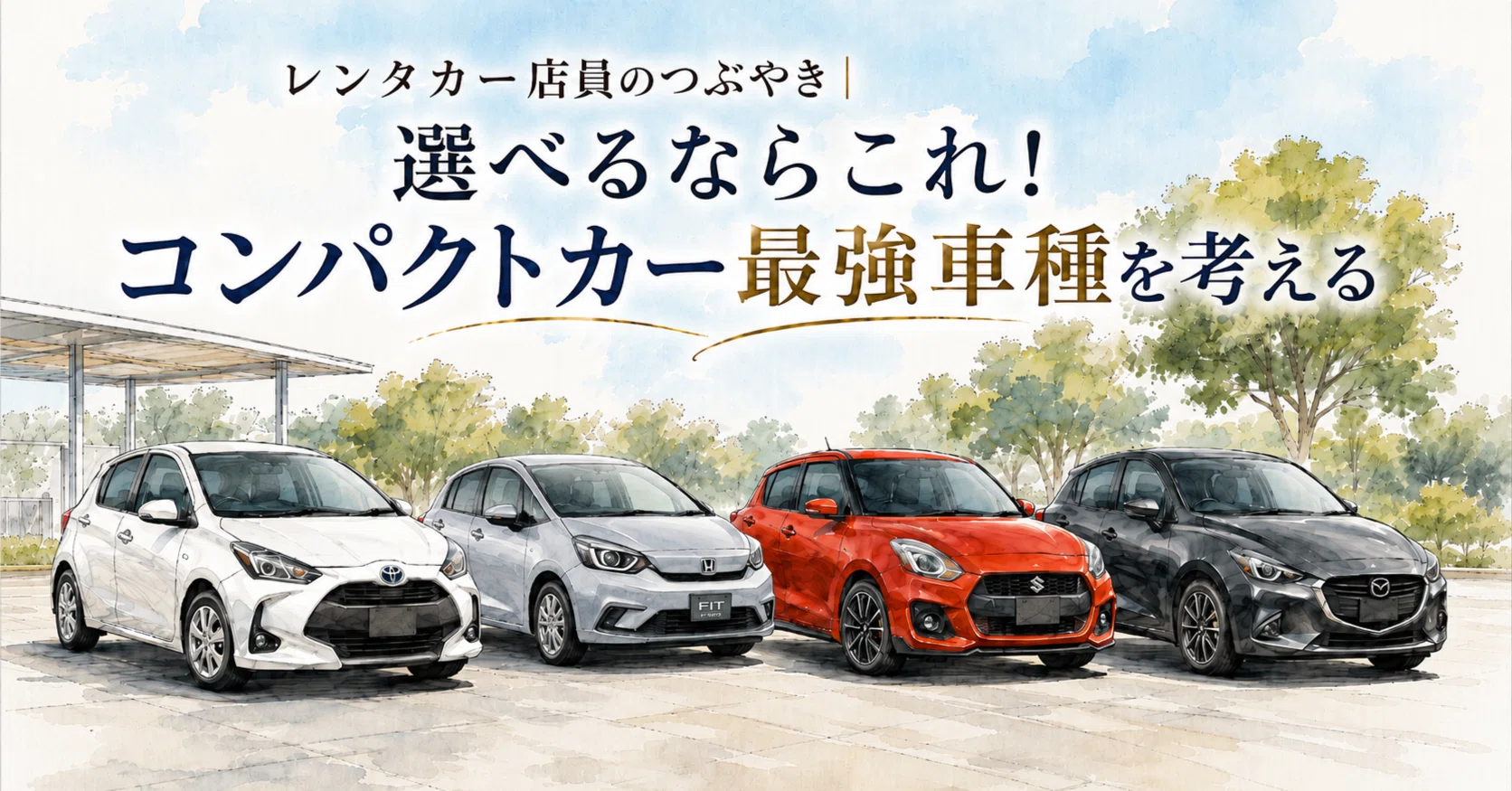 レンタカー店員のつぶやき｜選べるならこれ！コンパクトカー最強車種を
