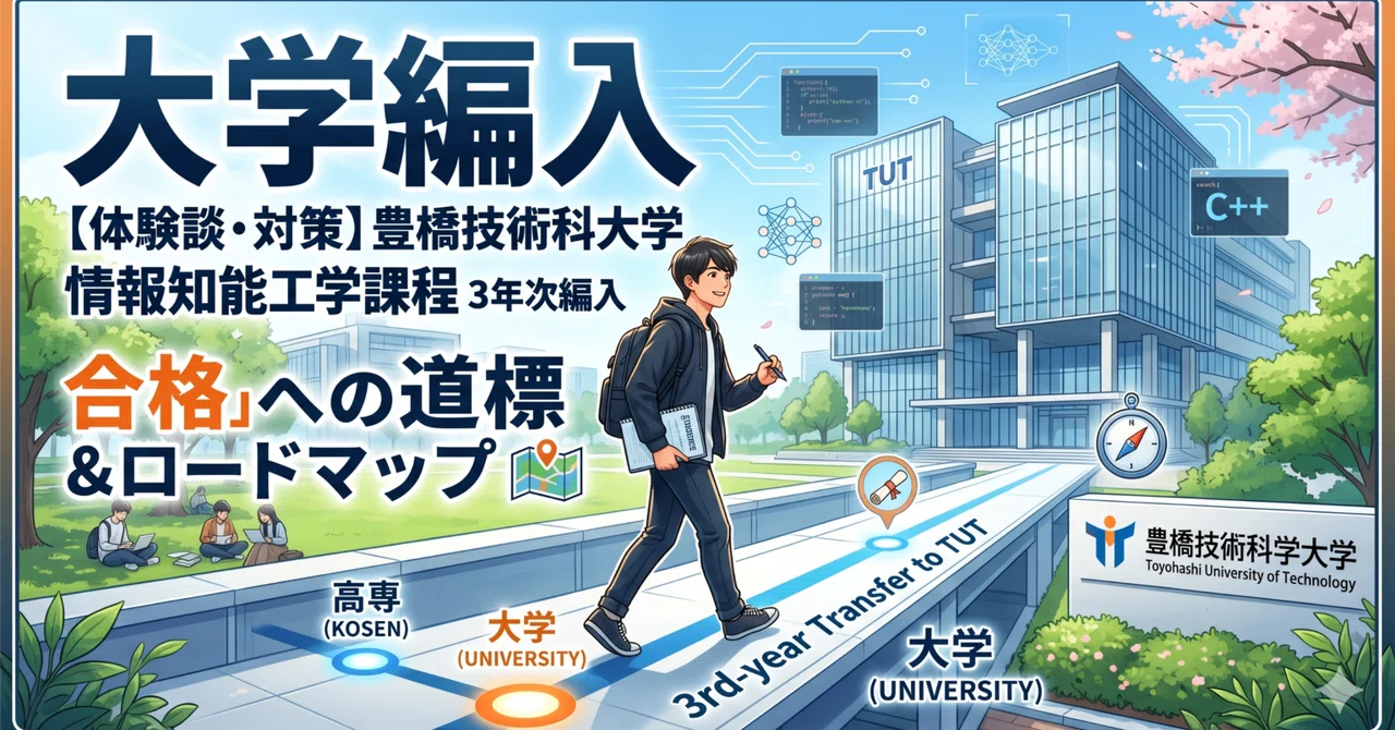 豊橋技術科学大学工学部3年次編入試験 合格体験記｜試験内容・対策方法
