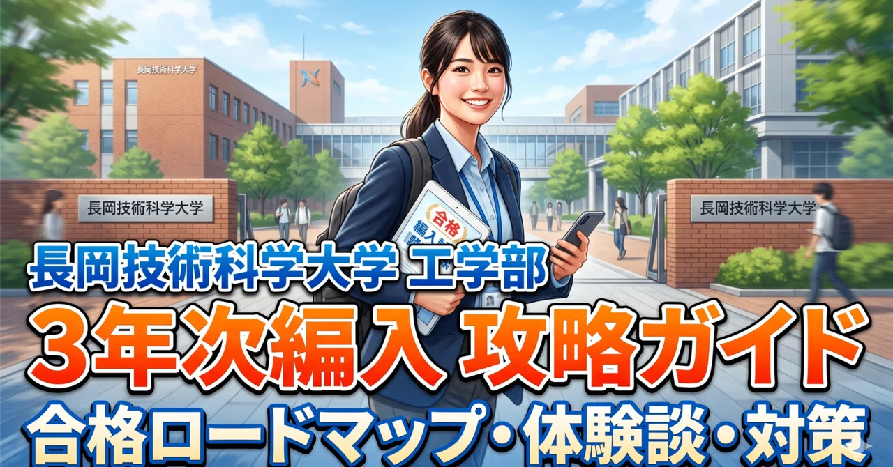 長岡技術科学大学工学部3年次編入試験 合格体験記｜試験内容・対策方法