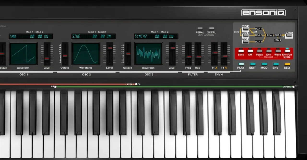 Cherry Audio Ensoniq ESQ-1で学ぶ“粗いデジタル波形”の使い方｜櫻井徳