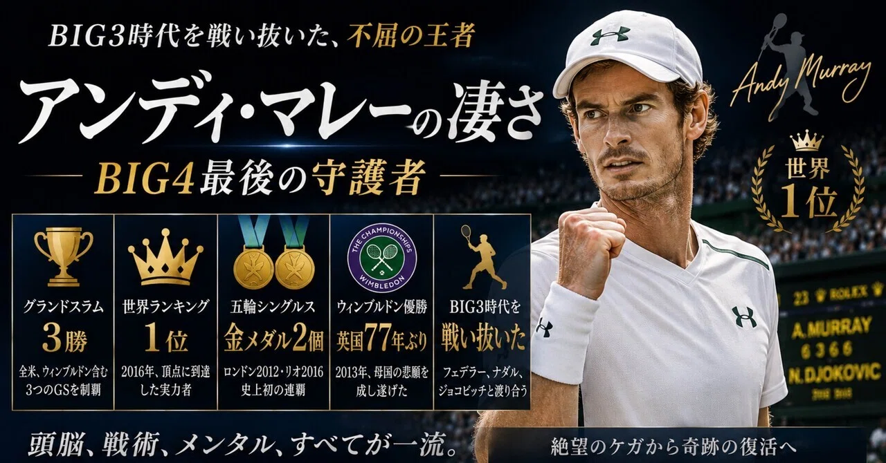 アンディ・マレーはなぜ過小評価される伝説なのか｜「tennisbg｜テニス