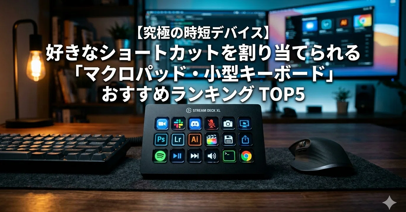 究極の時短デバイス】好きなショートカットを割り当てられる「マクロ