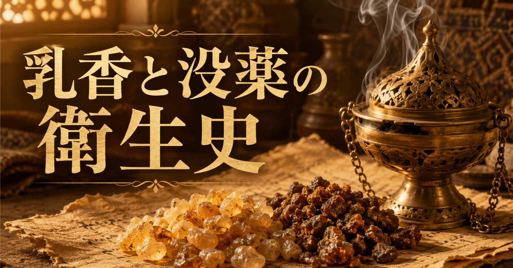 フランキンセンスとミルラ——香、宗教、防腐、医療の交差点｜ぬぐい