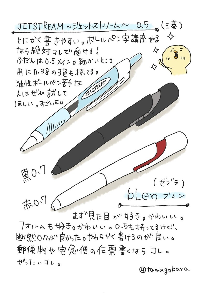 ボールペン うずら Note