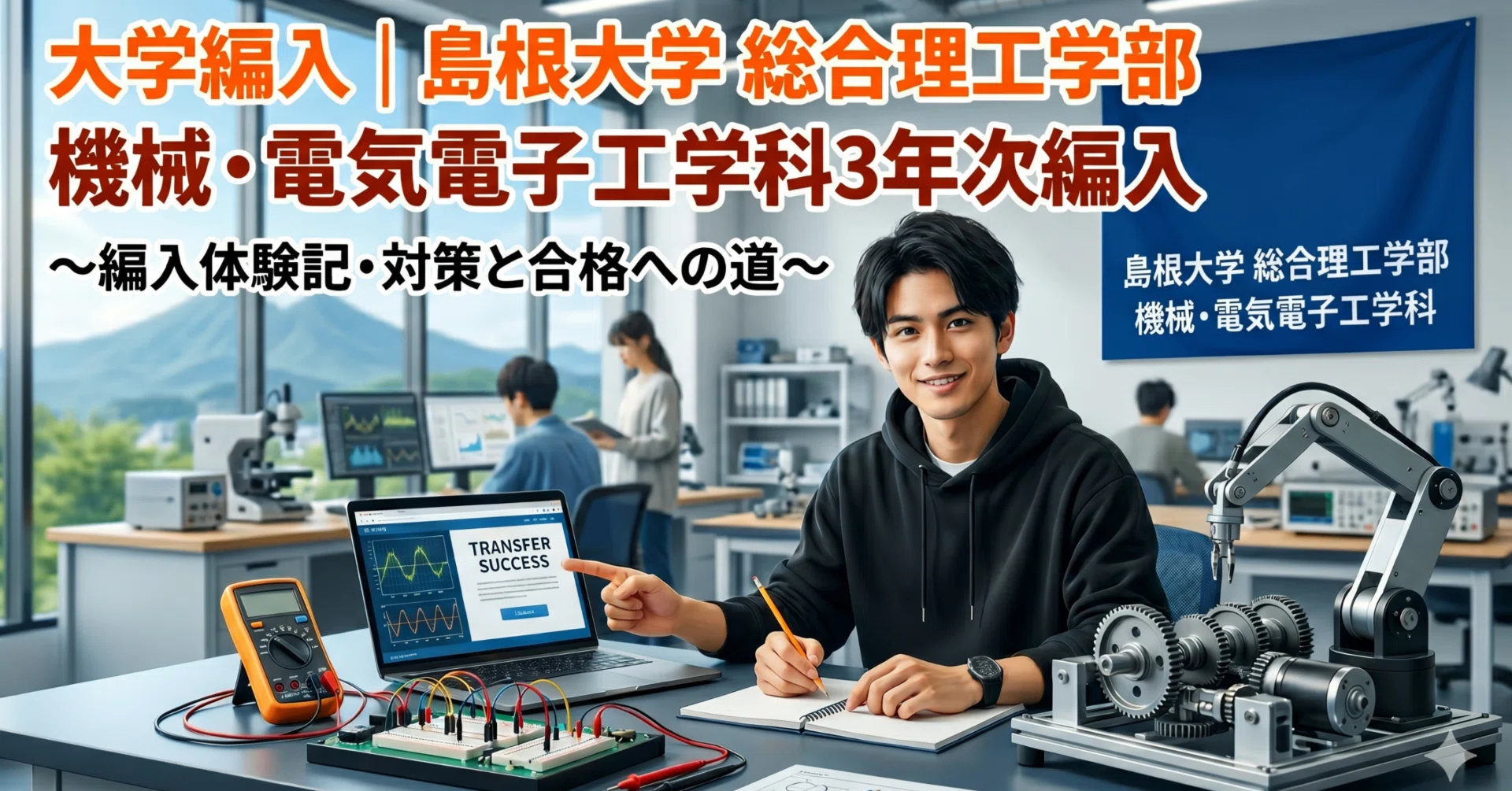 島根大学総合理工学部3年次編入試験 合格体験記｜試験内容・対策方法 