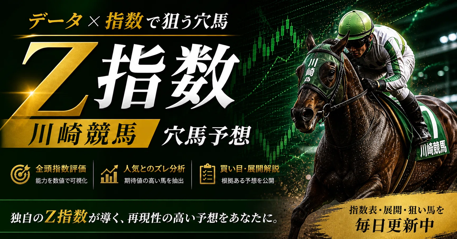 地方競馬 穴馬】川崎11R 関東オークス・12R｜Z指数で見抜く“穴馬2頭
