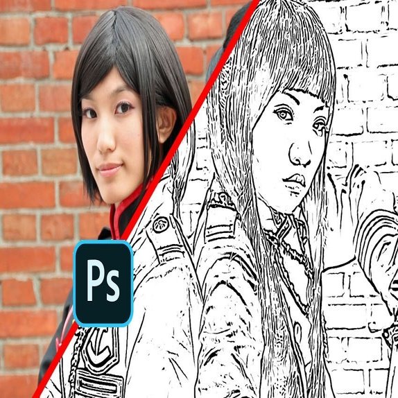 Photoshopで写真から線画を抽出する Jonish Note
