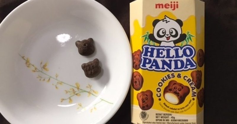 明治ハローパンダ クッキー アンド クリーム味 Meiji Hello Panda そばかす Note