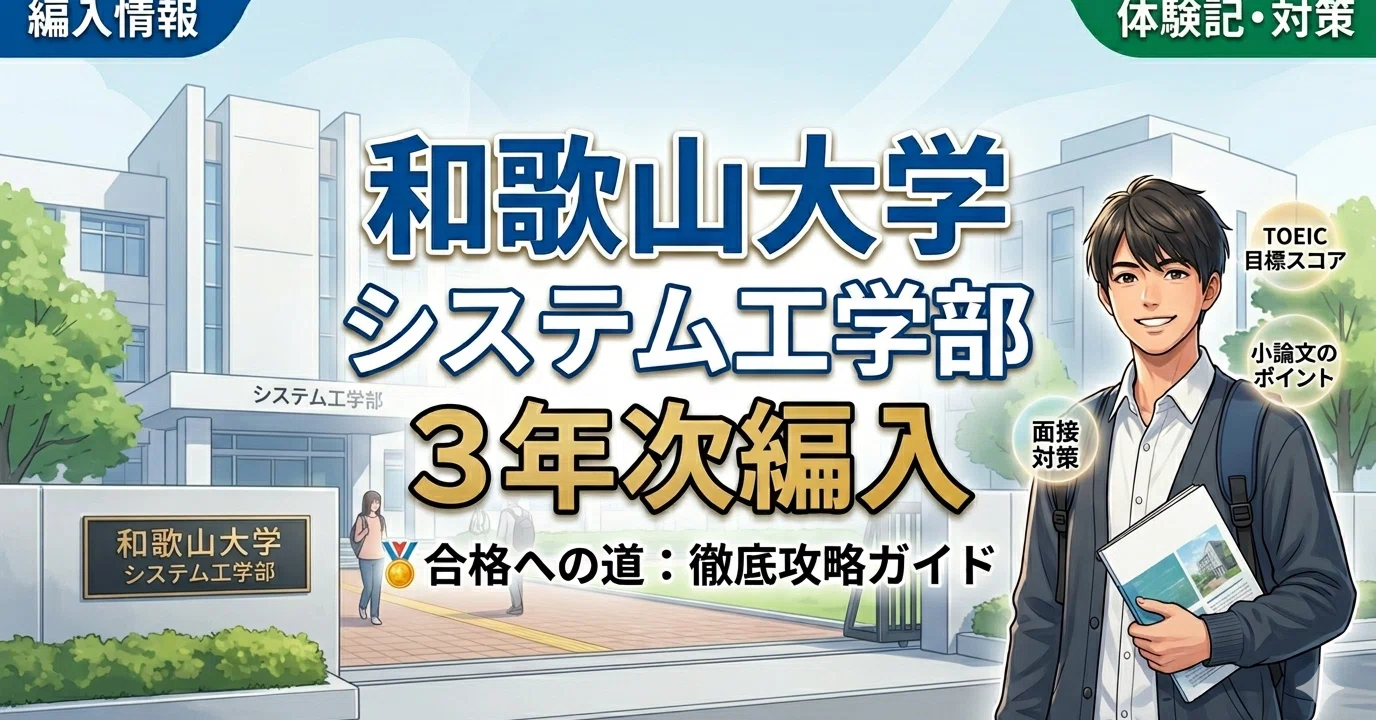 和歌山大学 システム工学科編入学試験過去問12年分！ 和歌山大学システム工学部建築ランドスケープメジャー3年次編入試験