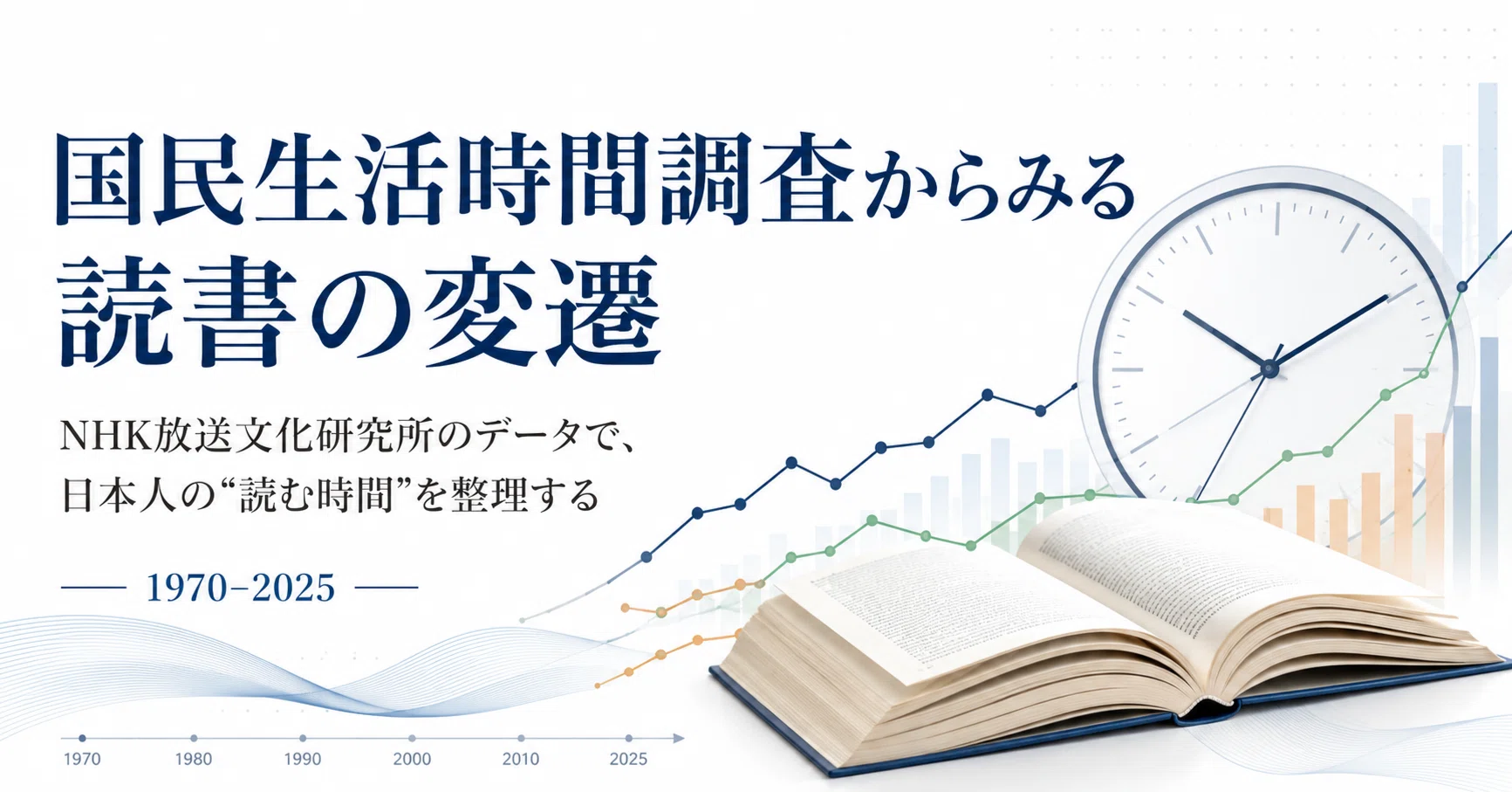 NHK「国民生活時間調査」からみる読書の変遷｜田中裕士